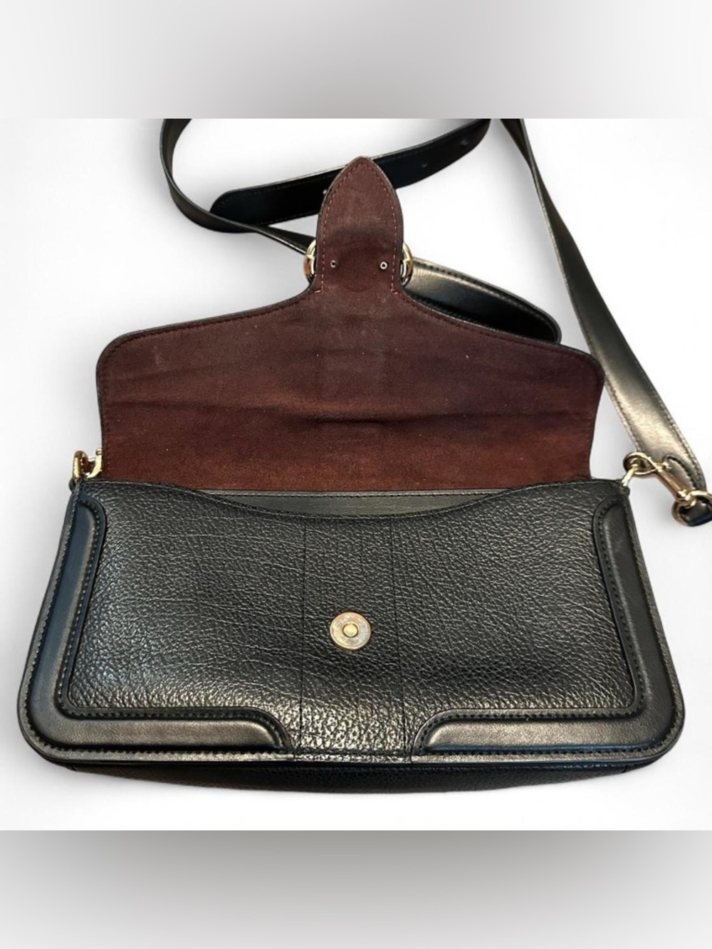 Coach Georgiana, black, pebble leather and gold hardware No: B2122-5493 - Picture 10 of 13